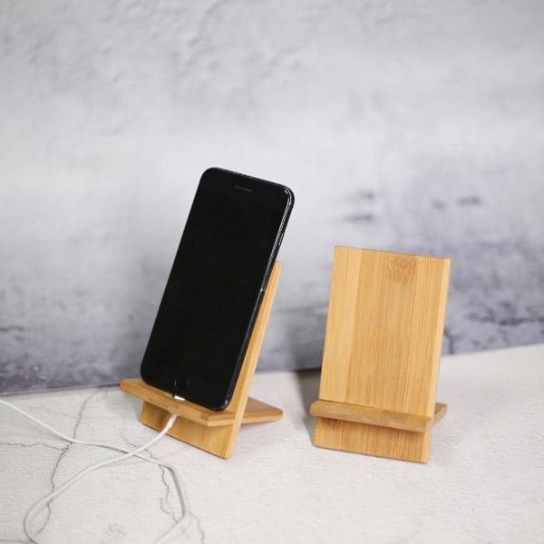 Mobiltelefonhållare Trä Universal Multifunktionell Återanvändbar Stadig Anti-halk Bärbart skrivbord Mobiltelefonfäste Tablettställ för hemmet A