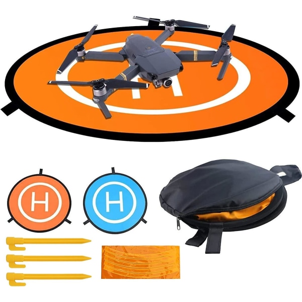 Drone Landing Pad 75cm Landing Pad Til Droner Indoostriel Foldbar Landing Pad Vandtæt Foldbar Landing Pad Start- og Landingsplads Helipad Pad Til Dji Mav