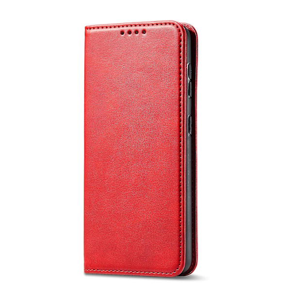 Til Xiaomi Redmi Note 8 Kalveskind Tekstur Magnetisk Horisontal Flip Læder Etui