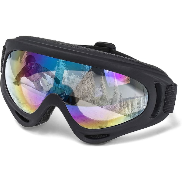 Skibriller Unisex vindtæt UV-beskyttelse Snescooterbriller