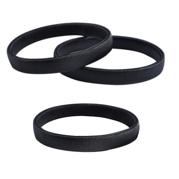2 st Mäns Elastisk Skjorta Strumpeband Ärmhållare Armband (Svart)