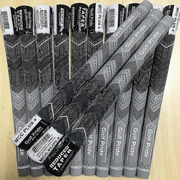 13 stk Golf Pride MCC PLUS 4 Golfgreb Standardstørrelse Mellemstørrelse Grå Grey Midsize