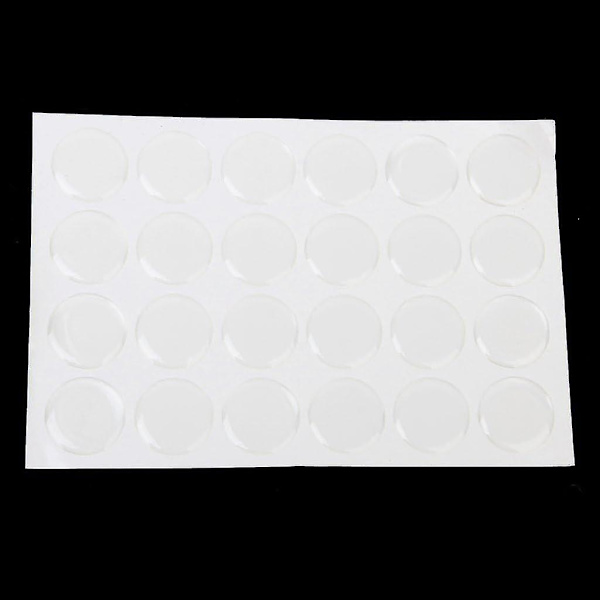 200 kpl 1 tuuman 3D pyöreät pullonkorkkitarrat Kristallinkirkas epoksiliima-piirit Kupoli-tarrat Pisteet Korujen valmistukseen riipuksiin Scrapbooking-koristeluun
