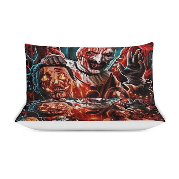 x75 Terrifier 3-delt sengesett Varmt og komfortabelt mykt dynetrekk sengesett med 1 dynetrekk og 2 putetrekk for soverom b75 200x200cm 78x78in