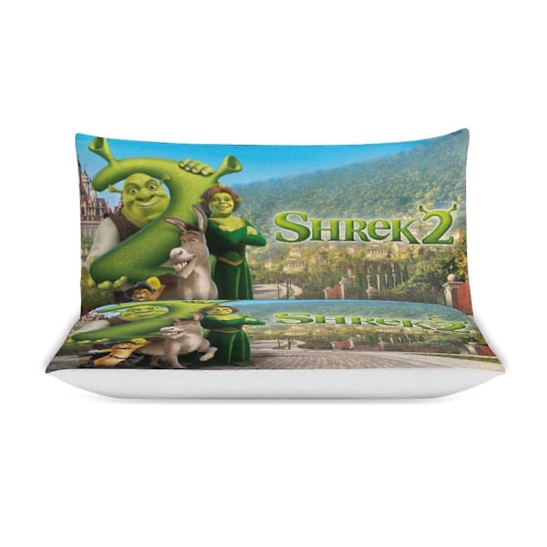x16 Shrek 3-delt sengetøysett Varmt og komfortabelt mykt dynetrekk sengesett med 1 dynetrekk og 2 putetrekk for soverom b16 240x260cm 94x102in