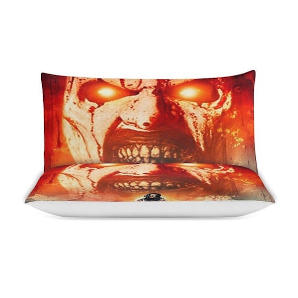 x568 Terrifier 3-delt sengesett Varmt og komfortabelt mykt dynetrekk sengesett med 1 dynetrekk og 2 putetrekk for soverom b568 200x200cm 78x78in