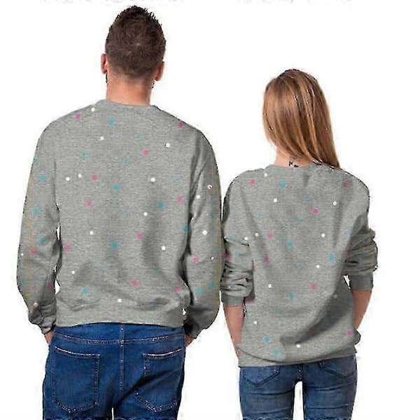 Festlige jule-T-shirts - Langærmet pullover til kvinder og mænd SB102-017 XL