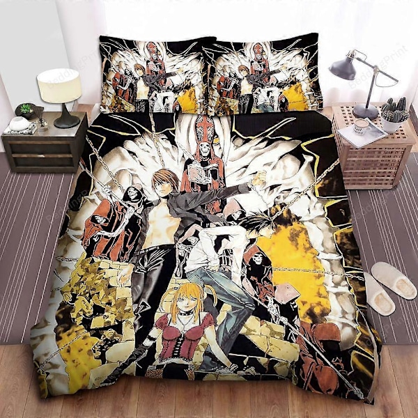 v5078 Sängkläder Death Note På Trapporna Påslakanset Överkast Sänglinne Sängkläder IU5078 135x200cm 53x78in