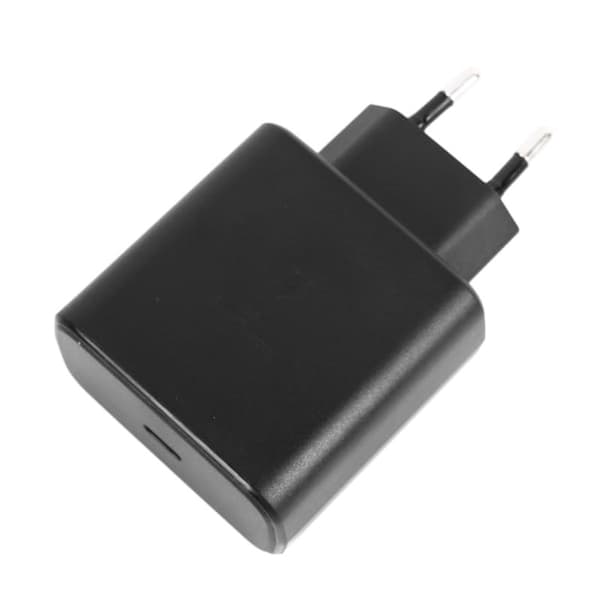 Opladerhoved til Galaxy S22 PD 45W Telefon Hurtigopladeradapterblok til Android-enheder EU-stik 100 til 240V Sort