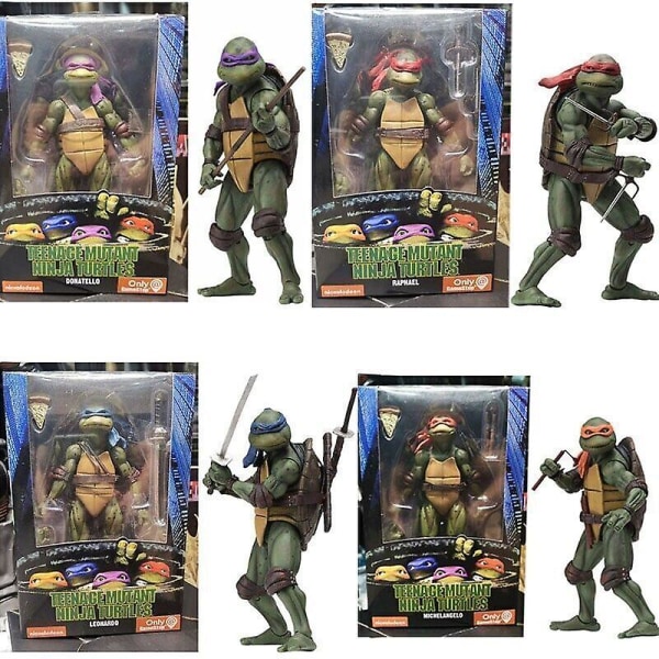 Ninja Turtles 1990 Elokuva 7\" Neca Tmnt Teenage Movable Toys Mutant Action Figure Leonardo