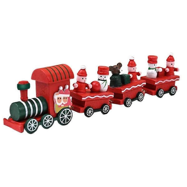 Mini togsæt til julefrokost jule H tog OT ornamenter P7J6 red 1set