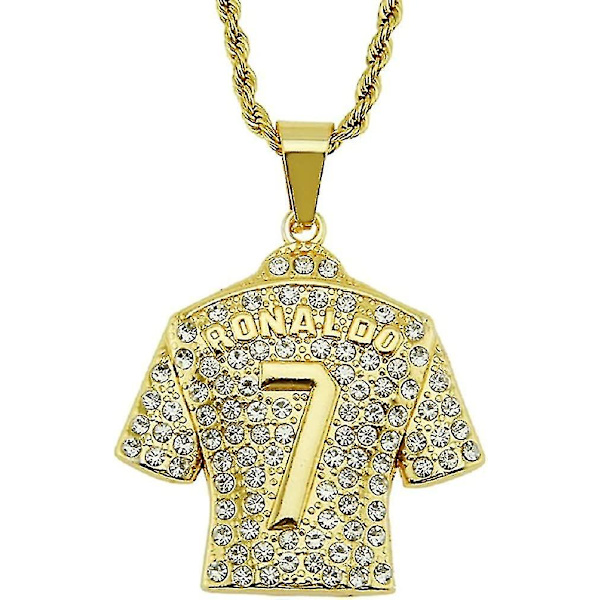 Jerseyhalsband för män, Hip Hop Ronaldo nro 7 Jerseyhalsband