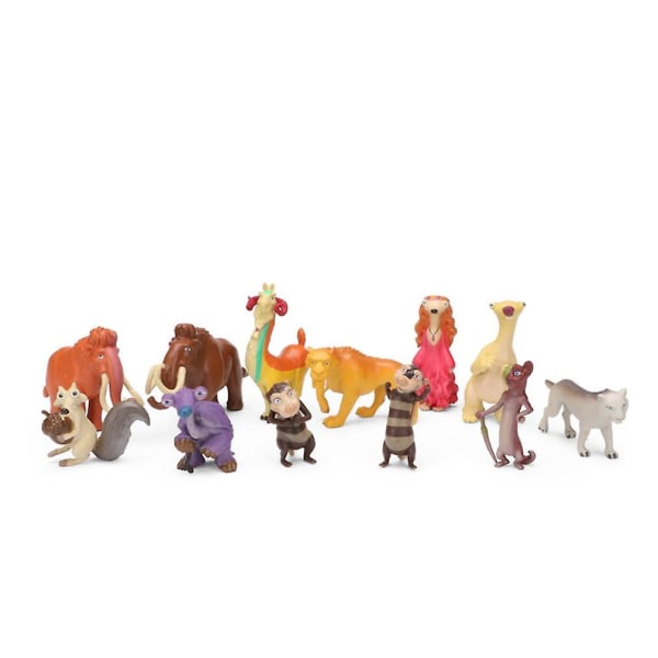 10 stk. Ice Age Sid Manny Allie Diego Figur Legetøj Model