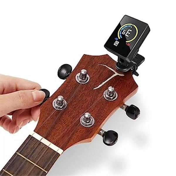 4 st Gitarrstemmare Uppladdningsbar Clip on Tuner för Gitarr, Bas, Ukulele, Violin Passar för Professionella eller Nybörjare