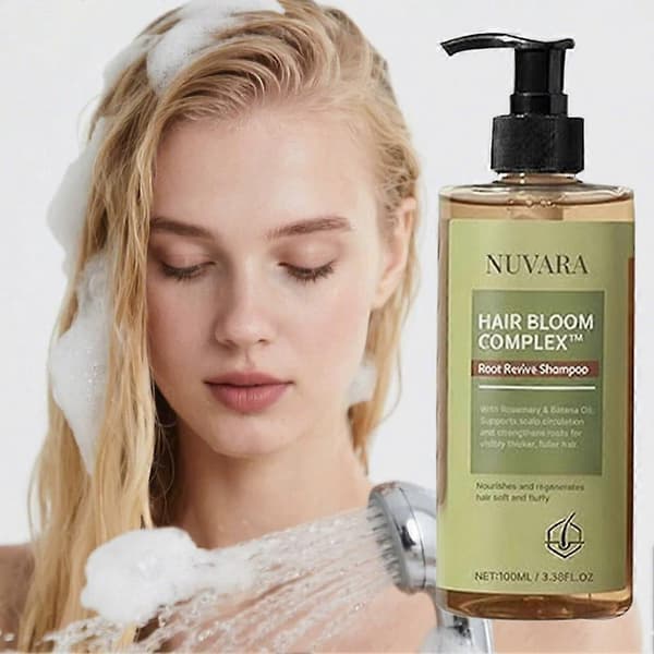 Nuvara Root Revival Shampoo 100ml Reducerer Hårtab for Fyldigere Hår