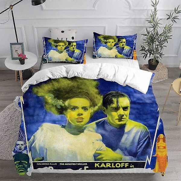 v4864 Sängkläder Bride of Frankenstein Påslakanset Sängkläder Örngott Sängkläder IU4864 240x260cm 94x102in