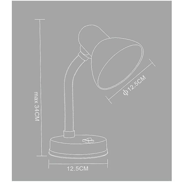Flkwoh Fleksibel Fiolett Skrivebordslampe 12,5cm Fiolett - Fiolett