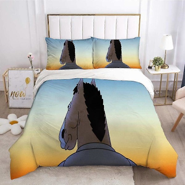 v4832 Sengetøy Gave Sengesett BoJack Horseman Dynetrekk Størrelse AU Sengetøy IU4832 135x200cm 53x78in