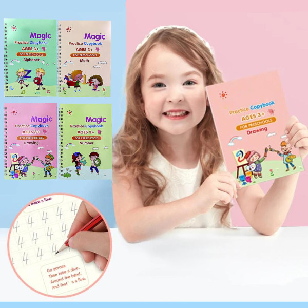 Engelsk Tracing Book Paper Practice Workbook for børn