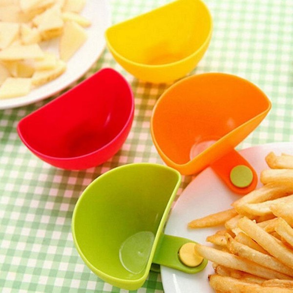 Dip Clip Skål Pladeholder, 4 Pak