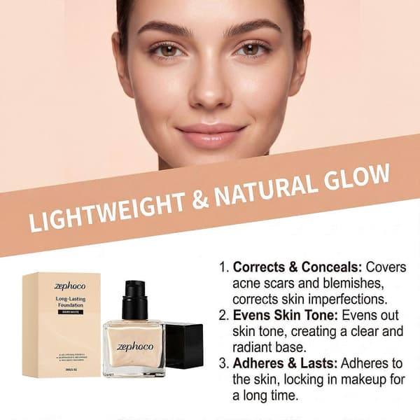 Let dækkende concealer-foundation, silkeblød tekstur, skjuler hudfejl, ansigtsmakeup-tilbehør i flere toner white 1pcs