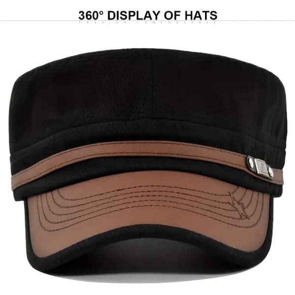 1st Platt Hatt, Solskjerm Flat Caps for Menn Kvinner