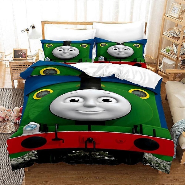 v5841 Lakanat Thomas & Friends Juna Sängynpeite Setti Peittopussilakana Koko Lakanat IU5841 240x260cm 94x102in