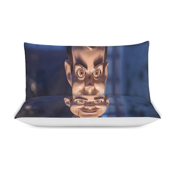 v1419 Goosebumps Slappy Quilt Sæt Tyk Blød 3 Dele Sengesæt Helårs Dynebetræk med 2 Pudebetræk til Voksne Kvinder Piger Teenagere Hjem Værelse De 240x260cm 94x102in
