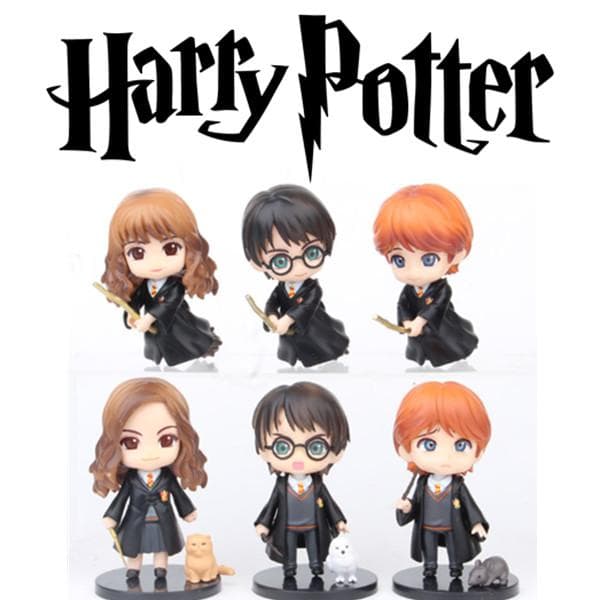 6-pakning Harry Potter-figurer 10 cm