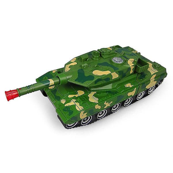 Elektrisk Universal Transformerende Tank Transformerende Bil Musikk Lys Transformerende Militær Elektrisk Leke