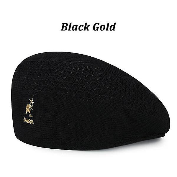 2024 Ny Kangol Beret Mesh Peaked Hat Britisk Retro Hat black