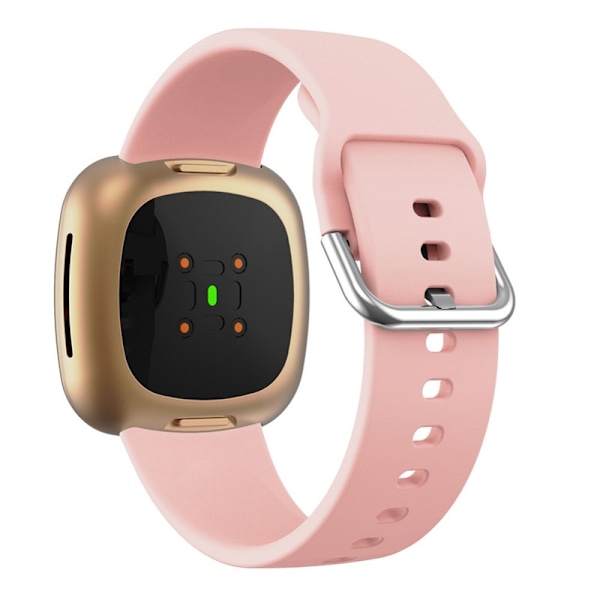 Silikoniranneke Versa 3/Fitbit Sense - Vaaleanpunainen LightPink LightPink