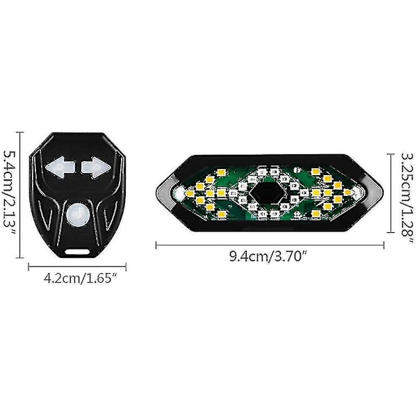 Polkupyörän takavalo USB-ladattava vilkut älykäs langaton kaukosäädin pyörän takavalo