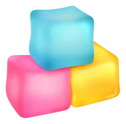 3 kpl Nee Doh Cube, Stressipallo Nee Doh Nice Cube