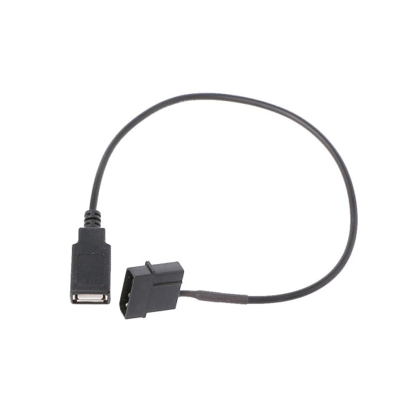 30cm Pc Intern 5v 2-pin Ide Molex Til Usb 2.0 Type A Hun Adapterkabel