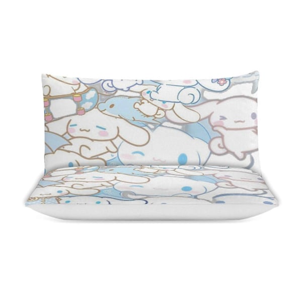 v364 Cinnamoroll 3-delt sengesett for enkeltseng - Inkluderer 1 enkeldyne og 2 putetrekk - Falmebestandig mikrofiber - Cinnamoroll io364 200x200cm 78x78in
