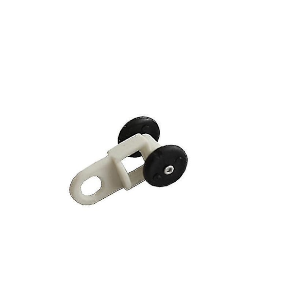 20 stk. Glider Skinne Gardin Rulle Hjul Gardin Skydetrisse Til Vindue Voile Plast Rulle