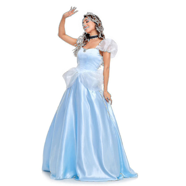 Ny Halloween Voksen Askepot Prinsesse Kjole Natklub Dsstage Kostume
