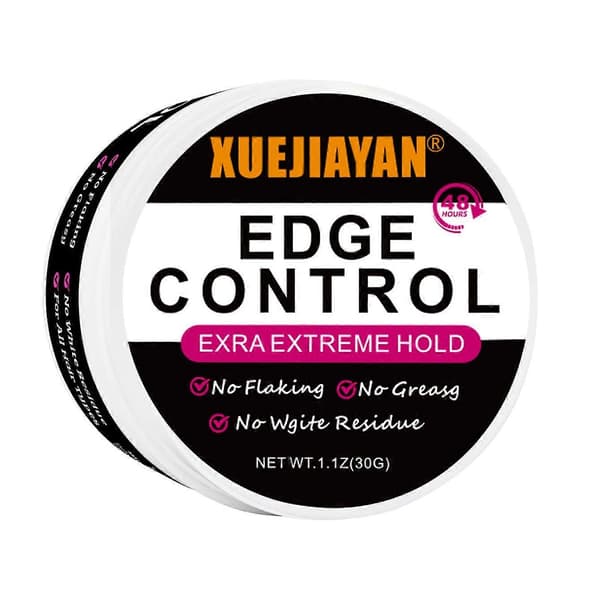 Edge Control til sort hår Ekstremt stærkt hold, Edge Control Bakkenbart Edge Control Voks Gel, Ikke-fedtet, Efterlader ingen rester 3PCS