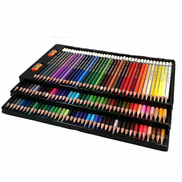 Coloring Pencil Set - 120 Unique Colors In Metal Storage Box--