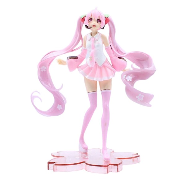 Hatsune Miku Anime-toimintahahmo Lelut Sakura Miku Pupunkorvat Miku Pitkät hiusletit Miku Keräilyesineet Pvc-malli Nuket Patsas Figuuri Lelut Fanit Lahjat Cherry Blossoms