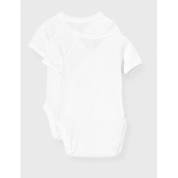 Petit Bateau kortærmet body til nyfødte (2-pakning) unisex baby 73 White