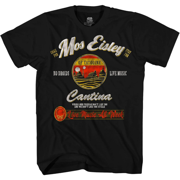 Mos Eisley Cantina Tatooine T-shirt för män med grafik 2XL
