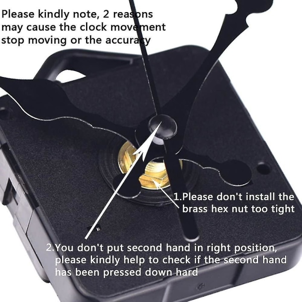 Urmekanisme Pendul Bevægelse Quartz Urværk Urværk Diy Urdele Mekanisme Reparationsværktøjer Sort, 3/25 Tommer Tykkelse Maksimal Skive,
