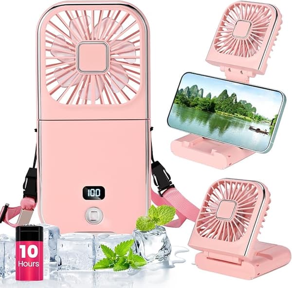 Mini sød personlig halsventilator