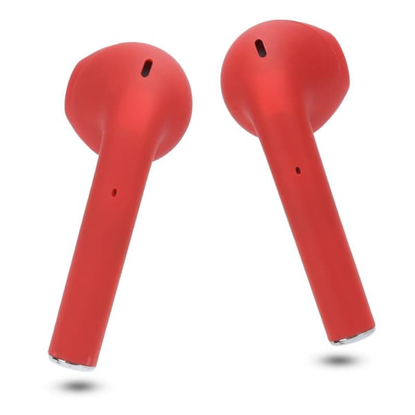 TWS Bluetooth 5.0 Wireless Earbuds Touch Control Headset with Charging Case Red