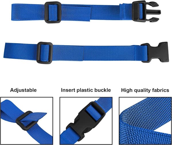4 Pieces Chest Strap 61 cm x 2.5 cm Adjustable Chest Strap Non-slip Chest Strap for Backpack Quick Release Buckle Durable Quick Release