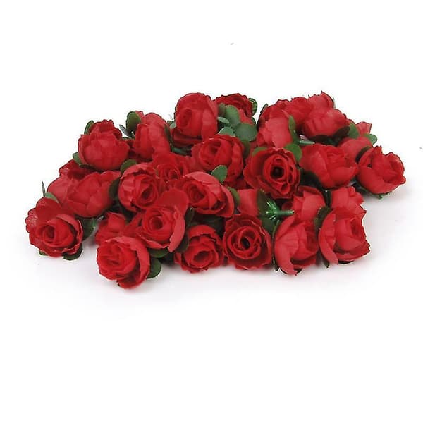 50 st 3 cm rosblommor