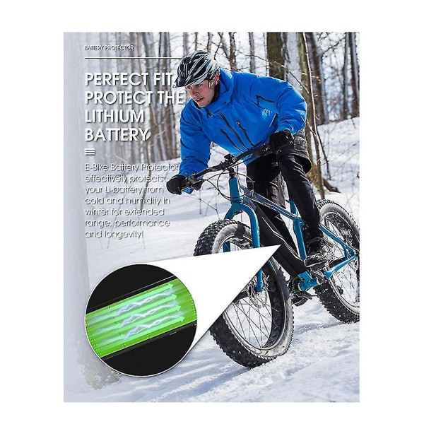 E-cykel batteri nylonfiber beskyttelsesdæksel, E-cykel batteri beskyttelse til integreret batteri 30-4