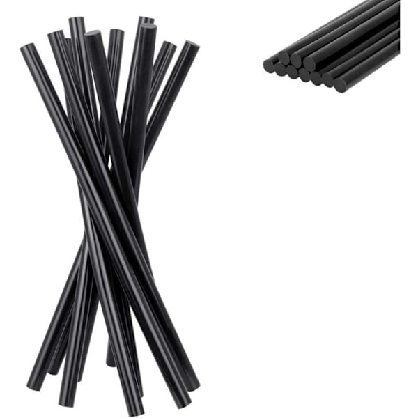 50-pack Kuumaliimapuikot 270 x 11 mm Erittäin Vahva Koriliima Kuumaliimapuikot Liimapistooliin Auton Kolhujen Korjaukseen Jakeluun Kangas Muovi - Musta